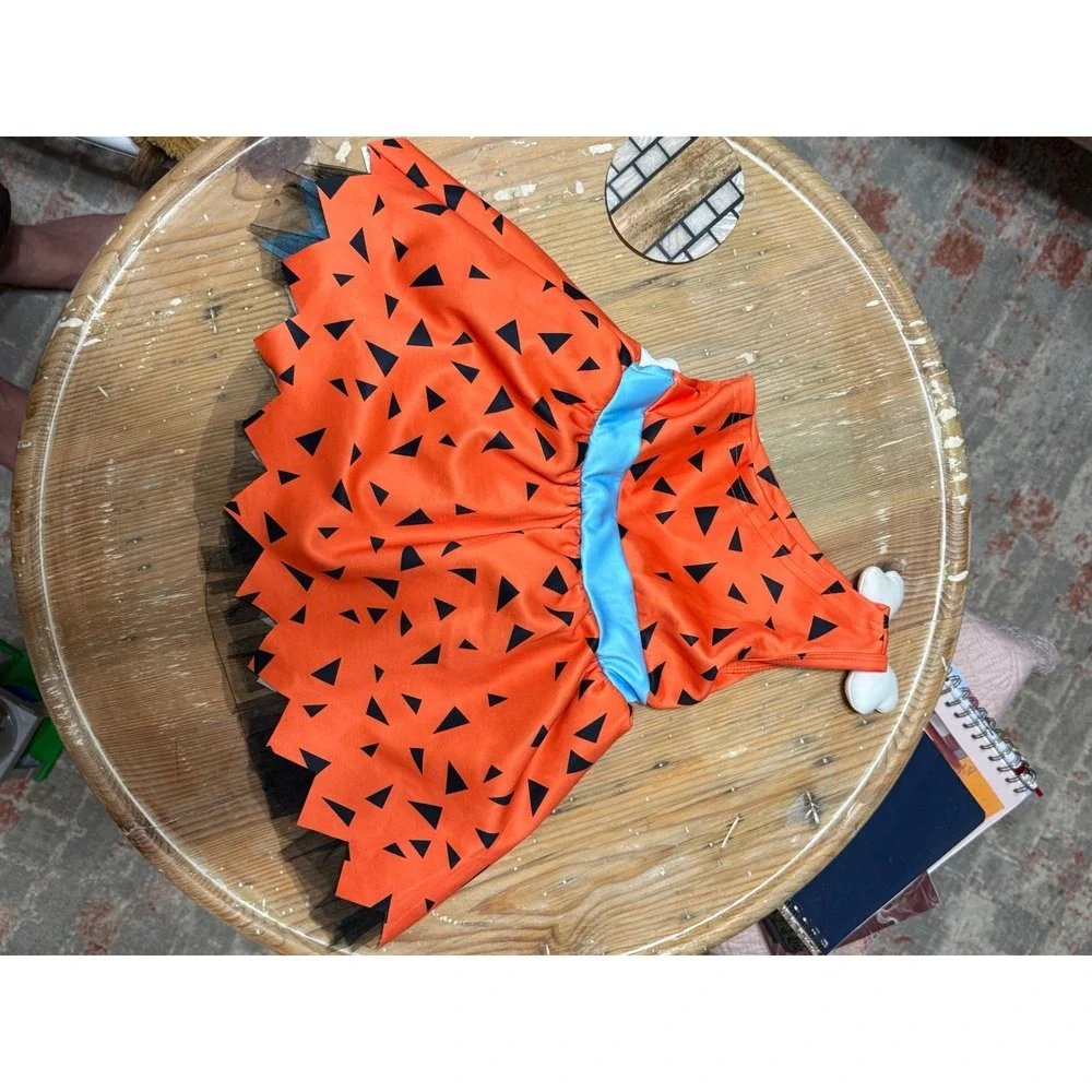 Toddler‎ Fred Flintstone Costume Dress Size 90 Cavegirl Halloween